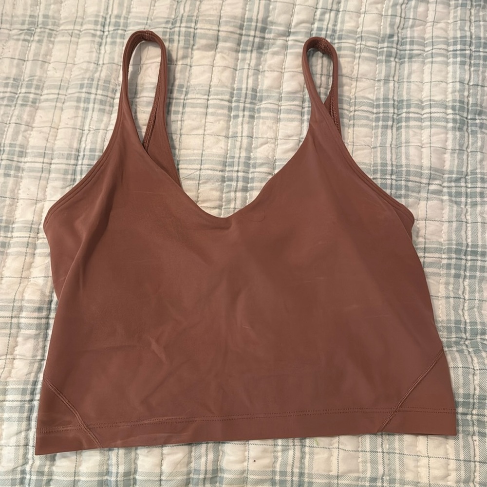 Lululemon align tank in pink color size 8